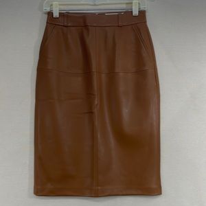 Mango faux leather pencil skirt. NWT. Size 4